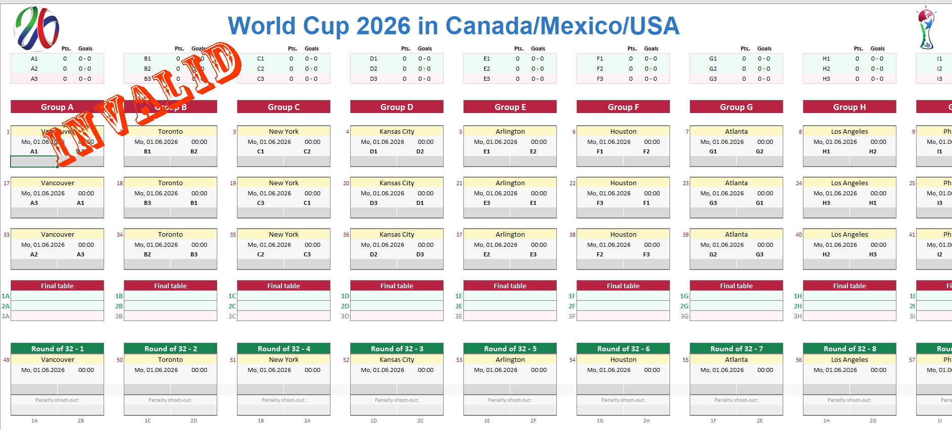 World Cup 2026 Groups Schedule Adara