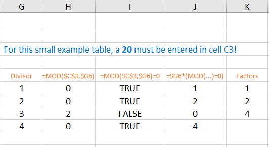 Excel array formulas Example 8.2.1