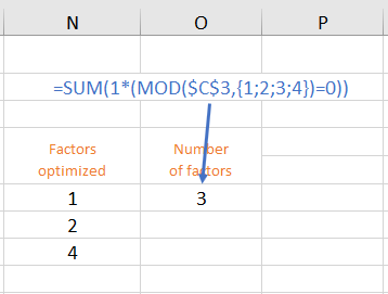 Excel array formulas Example 8.2.2