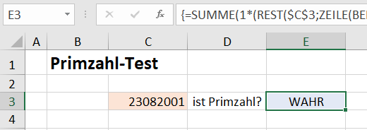 Excel Matrixformeln Beispiel 8.1