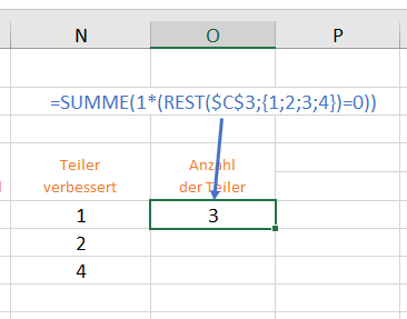 Excel Matrixformeln Beispiel 8.2.2